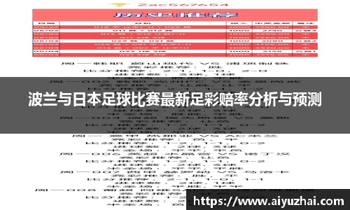 波兰与日本足球比赛最新足彩赔率分析与预测